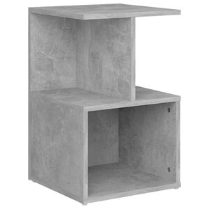 vidaXL Nočn&iacute; stolek betonově &scaron;ed&yacute; 35 x 35 x 55 cm kompozitn&iacute; dřevo