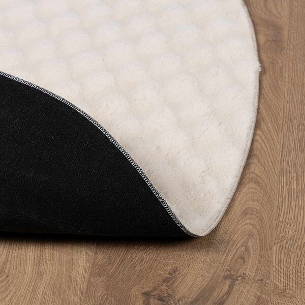 vidaXL Kusov&eacute; koberce Kulat&yacute; B&eacute;žov&aacute; &Oslash; 160 CM