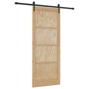 vidaXL Posuvn&eacute; dveře ORKDAL 86 x 211 cm Masivn&iacute; borovicov&eacute; dřevo