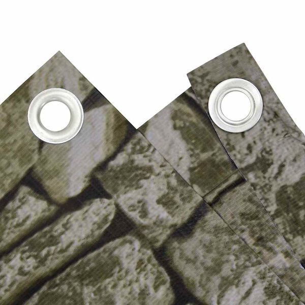 vidaXL Balkonov&aacute; z&aacute;stěna kamenn&yacute; vzhled 500 x 75 cm PVC