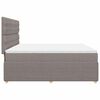 vidaXL Box spring postel s matrac&iacute; taupe 180x200 cm textil