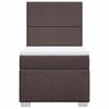 vidaXL Box spring postel s matrac&iacute; tmavě hněd&aacute; 80x200 cm textil