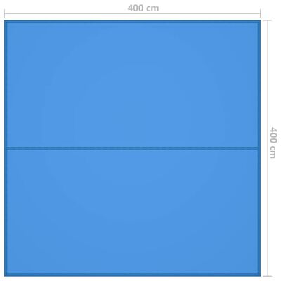 vidaXL Kempingová plachta 4 x 4 m modrá