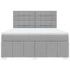 vidaXL Box spring postel s matrac&iacute; světle &scaron;ed&aacute; 180 x 200 cm textil