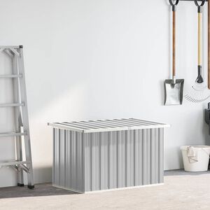 vidaXL Zahradn&iacute; &uacute;ložn&yacute; box &scaron;ed&yacute; 109 x 67 x 65 cm