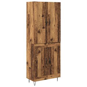 vidaXL Vysok&yacute; bufet 2 pcs Star&eacute; dřevo 69,5 x 34 x 180 cm