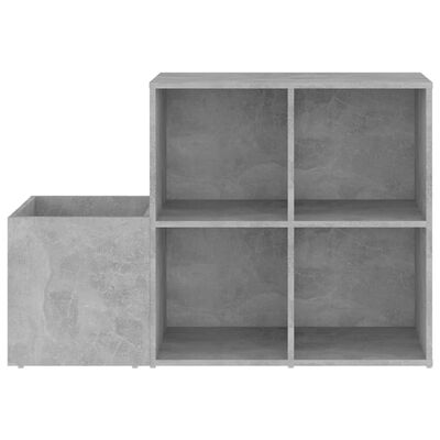 vidaXL Botník do předsíně betonově šedý 105 x 35,5 x 70 cm dřevotříska