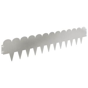vidaXL Okraj tr&aacute;vn&iacute;ku 30 pcs 103 x 20 cm Ocel Stř&iacute;brn&aacute;