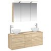 vidaXL Sada koupelnov&eacute;ho n&aacute;bytku 4 pcs Dub sonoma