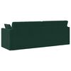 vidaXL Podlahov&aacute; pohovka na span&iacute; 200cm Tmavě zelen&aacute; samet