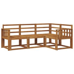 vidaXL Venkovn&iacute; pohovkov&aacute; souprava 4 pcs Př&iacute;rodn&iacute;