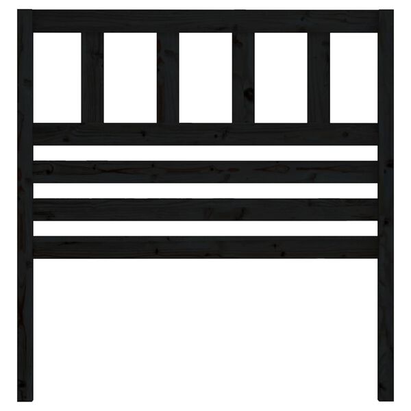 vidaXL Čelo postele čern&eacute; 96 x 4 x 100 cm masivn&iacute; borovice