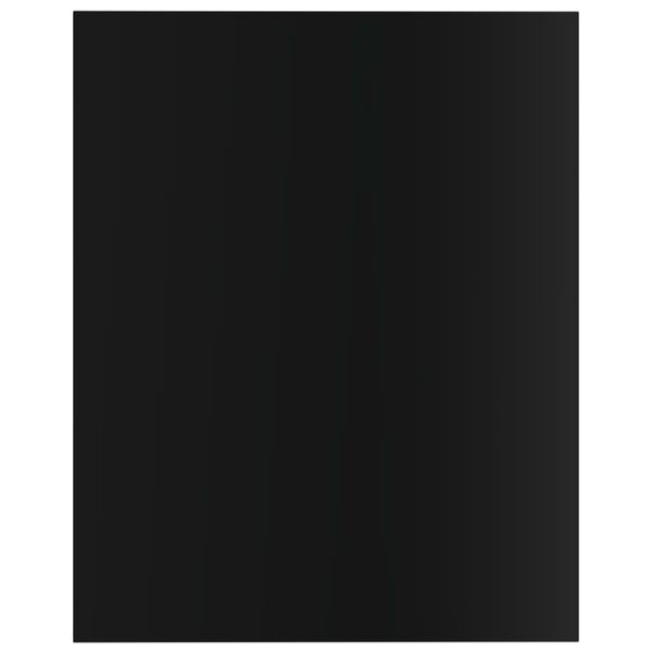 vidaXL Př&iacute;davn&eacute; police 4 ks čern&eacute; vysok&yacute; lesk 40x50x1,5 cm dřevotř&iacute;ska