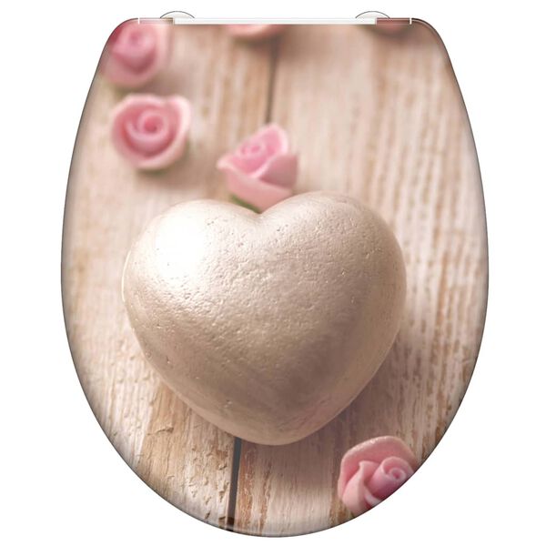 SCHÜTTE WC prkénko se soft-close mechanismem ROMANTIC s potiskem