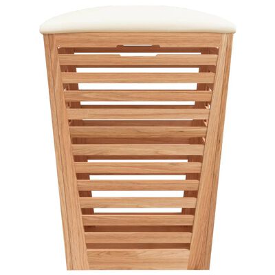 vidaXL Koupelnová stolička 40,5 x 40,5 x 56 cm masivní ořechové dřevo