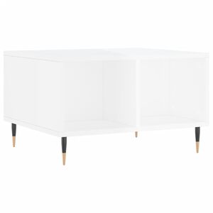 vidaXL Konferenčn&iacute; stolek b&iacute;l&yacute; s leskem 60x50x36,5 cm kompozitn&iacute; dřevo
