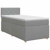 vidaXL Postel boxspring s matrac&iacute; Světle &scaron;ed&aacute; 90 x 190 cm Textil