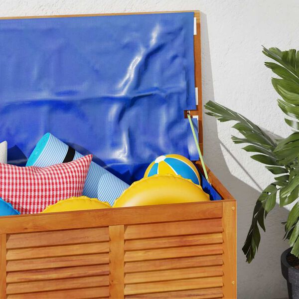 vidaXL Zahradní úložný box s lamelami 113 x 50 x 56 cm masivní akácie