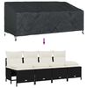 vidaXL Kryt na zahradn&iacute; lavici Čern&aacute; 220 x 100 x 89 cm