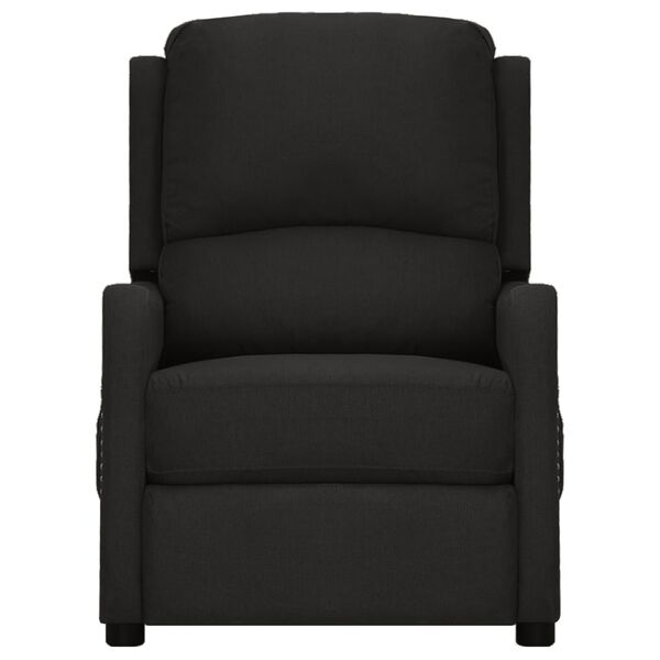 vidaXL Elektrické masážní křeslo černé textil