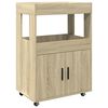 vidaXL Barov&yacute; voz&iacute;k dub sonoma 60 x 39,5 x 89 cm kompozitn&iacute; dřevo