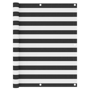 vidaXL Balk&oacute;nov&aacute; z&aacute;stěna antracitov&aacute; a b&iacute;l&aacute; 120x400 cm oxfordsk&aacute; l&aacute;tka