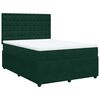 vidaXL Box spring postel s matrac&iacute; tmavě zelen&aacute; 140x190 cm samet