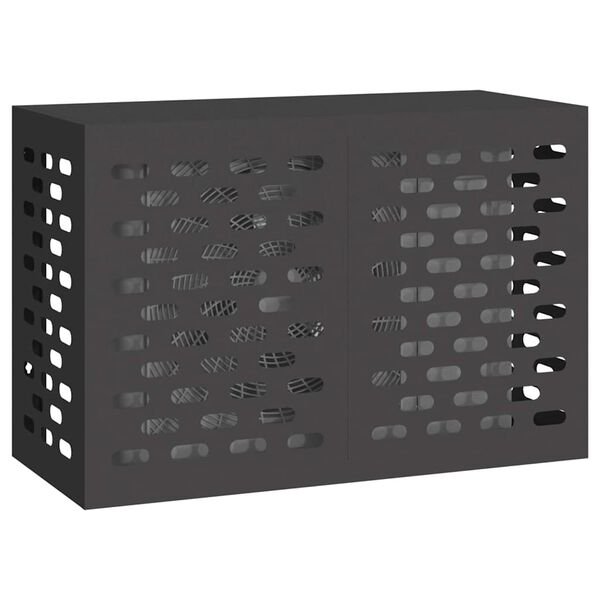 vidaXL Ochrana klimatizace Černá 90 x 40 x 60 cm Ocel