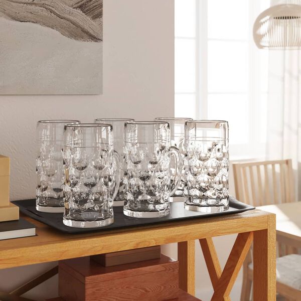 vidaXL Pivn&iacute; půllitry s uchem 6 ks 500 ml