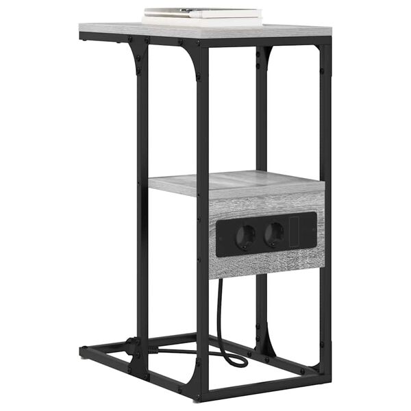 vidaXL Nočn&iacute; skř&iacute;ňka &Scaron;ed&aacute; sonoma 41,5 x 26 x 60,5 cm Kompozitn&iacute; dřevo