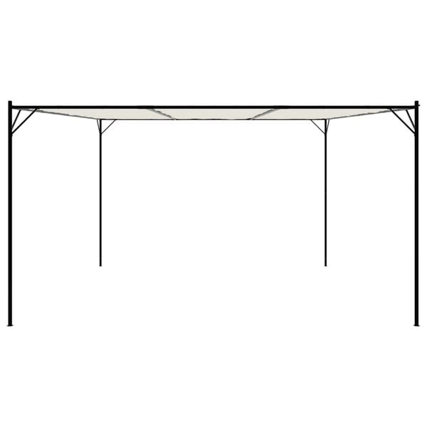 vidaXL Alt&aacute;n taupe 4 x 4 m 180 g/m&sup2; hlin&iacute;k a ocel