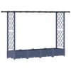vidaXL Vyv&yacute;&scaron;en&yacute; z&aacute;hon s trel&aacute;ž&iacute; a střechou &Scaron;ed&yacute; 203 x 40 x 123 cm PP