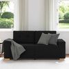 vidaXL Loveseat Sofa Čern&yacute; 180x77x82 cm textil