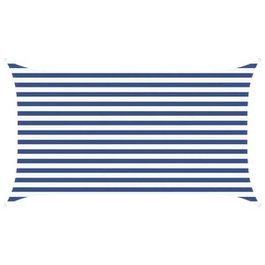 vidaXL Slunečn&iacute; plachta Modr&aacute; a b&iacute;l&aacute; 2 x 3,5 m 100% polyester Oxford