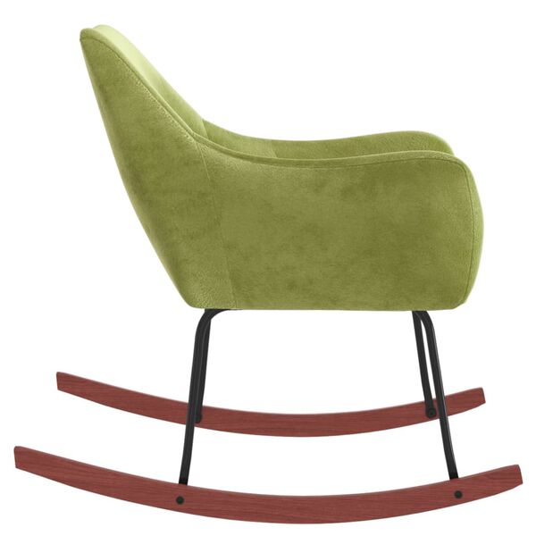 vidaXL Houpac&iacute; židle světle zelen&aacute; samet