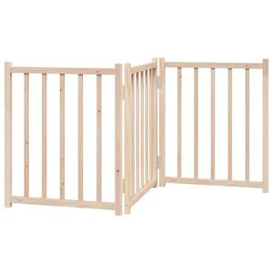 vidaXL Z&aacute;brana pro psy skl&aacute;dac&iacute; 3 panely 150 cm masivn&iacute; jedle