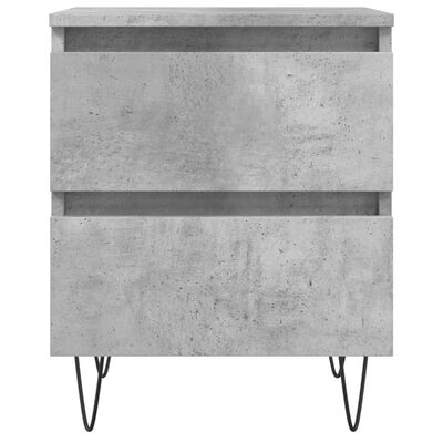 vidaXL Noční stolky 2 ks betonově šedé 40x35x50 cm kompozitní dřevo