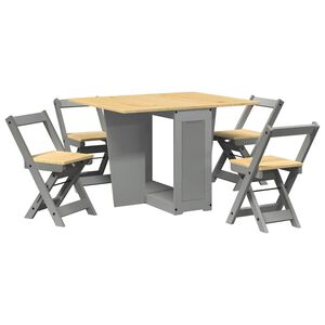 vidaXL 5d&iacute;ln&yacute; j&iacute;deln&iacute; set Butterfly Corona skl&aacute;dac&iacute; &scaron;ed&yacute; borovice