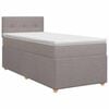 vidaXL Postel boxspring s matrac&iacute; s čelo Taupe 80 x 200 cm Textil