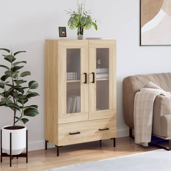 vidaXL Skř&iacute;ň highboard dub sonoma 69,5 x 31 x 115 cm kompozitn&iacute; dřevo