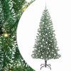 vidaXL Uměl&yacute; v&aacute;nočn&iacute; stromeček se sněhem a LED osvětlen&iacute;m 210 cm