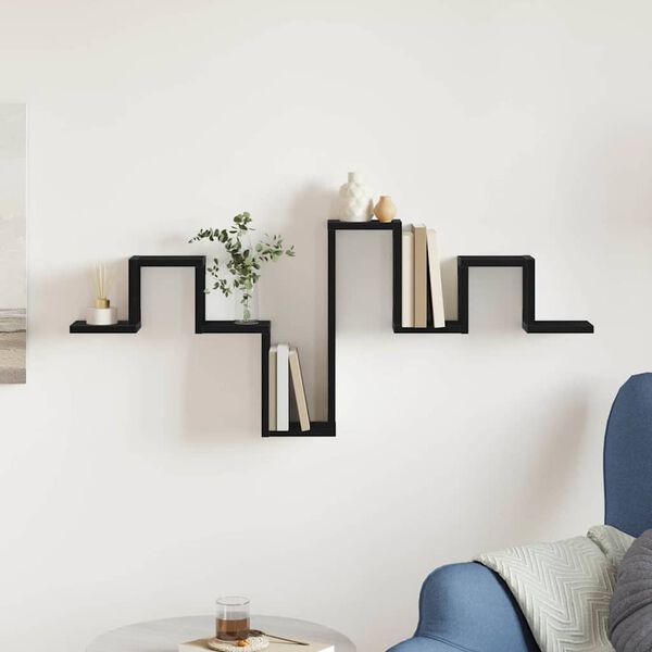 vidaXL N&aacute;stěnn&aacute; polička N&aacute;stěnn&yacute; Čern&yacute; dub 104,5 x 43 x 10 cm