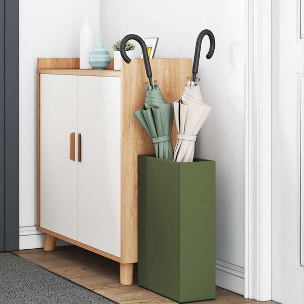 vidaXL Stojan na slunečn&iacute;ky Olivově zelen&aacute; 28 x 12 x 41 cm Ocel