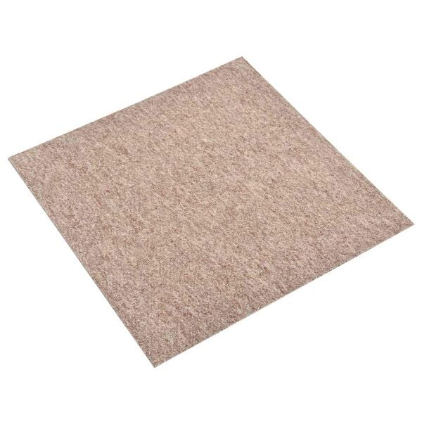 vidaXL Koberec 20 pcs B&eacute;žov&aacute; 50 x 50 cm 100% polypropylen