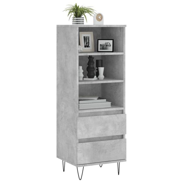vidaXL Skříň highboard betonově šedá 40 x 36 x 110 cm kompozitní dřevo