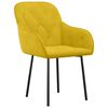 vidaXL J&iacute;deln&iacute; židle 2 ks žlut&eacute; samet