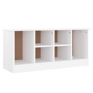 vidaXL Lavice s botn&iacute;kem ALTA b&iacute;l&aacute; 100x35x45 cm masivn&iacute; borov&eacute; dřevo