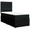 vidaXL Box spring postel s matrac&iacute; čern&aacute; 90x200 cm textil