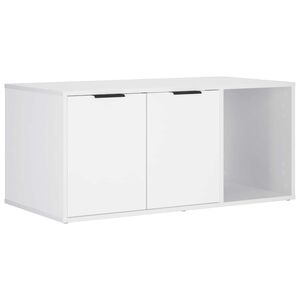 vidaXL N&aacute;bytek pro kočič&iacute; přepravku B&iacute;l&aacute; 100 x 49 x 45 cm