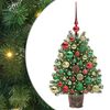 vidaXL Uměl&yacute; v&aacute;nočn&iacute; stromeček s 150 LED diodami Zelen&aacute; 75 cm PE a PVC